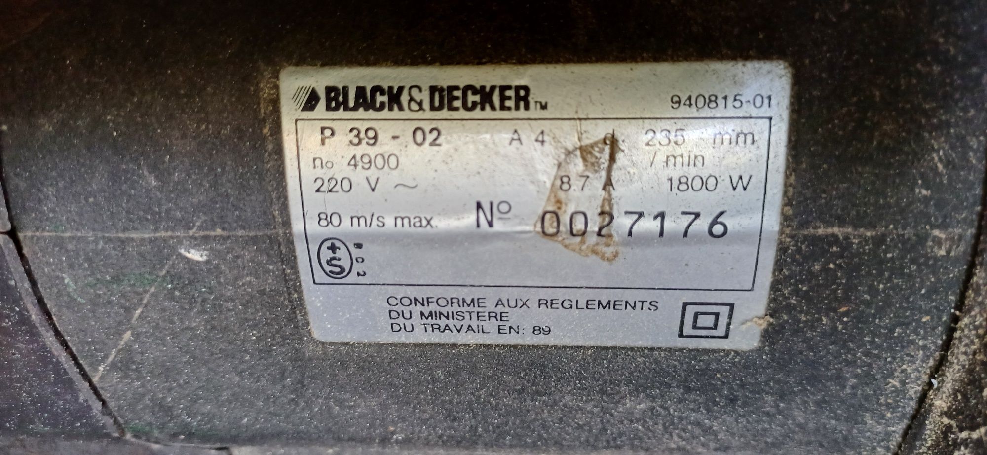 Serra circular black & decker Profissional  235mm