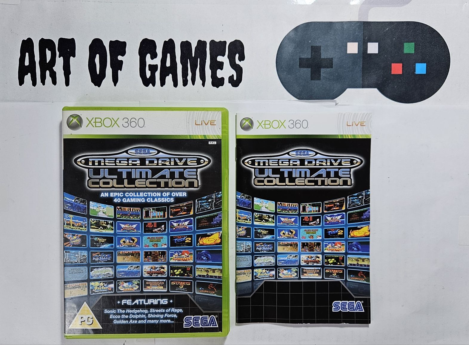 Sega Mega Drive Ultimate Collection Xbox 360 Komplet 3xA BDB