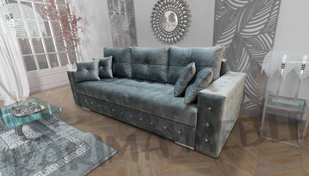 Sofa Samara Glamour sprężyny welur