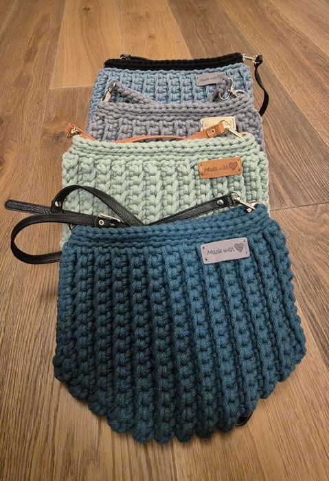 Torebki ze sznurka bawełnianego 5mm - unikalne, ręcznie robione