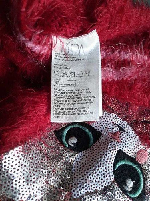 Дитяча тепла кофта світшот джемпер травка паєтки светрик з котиком