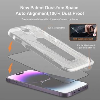 Hartowane szkło Full Glue Easy-Stick Box do IPHONE 13 PRO MAX/14 PLUS