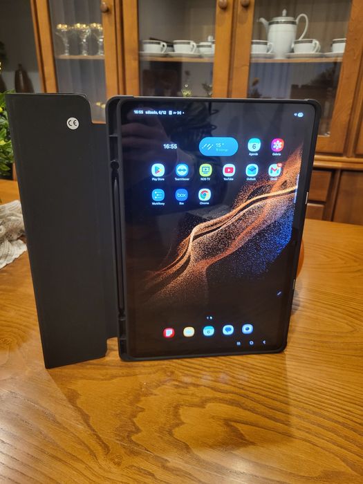 Samsung Tab S8+ Plus  c/teclado, capa, rato e película de vidro