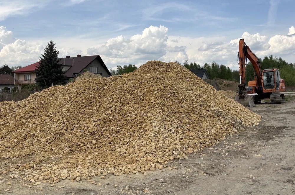 Kamień kruszywo TANIO dolomit 30-60 grube 63-180 czyste z transportem