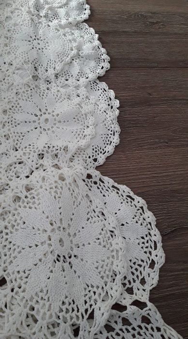 Colcha/toalha de mesa crochet vintage