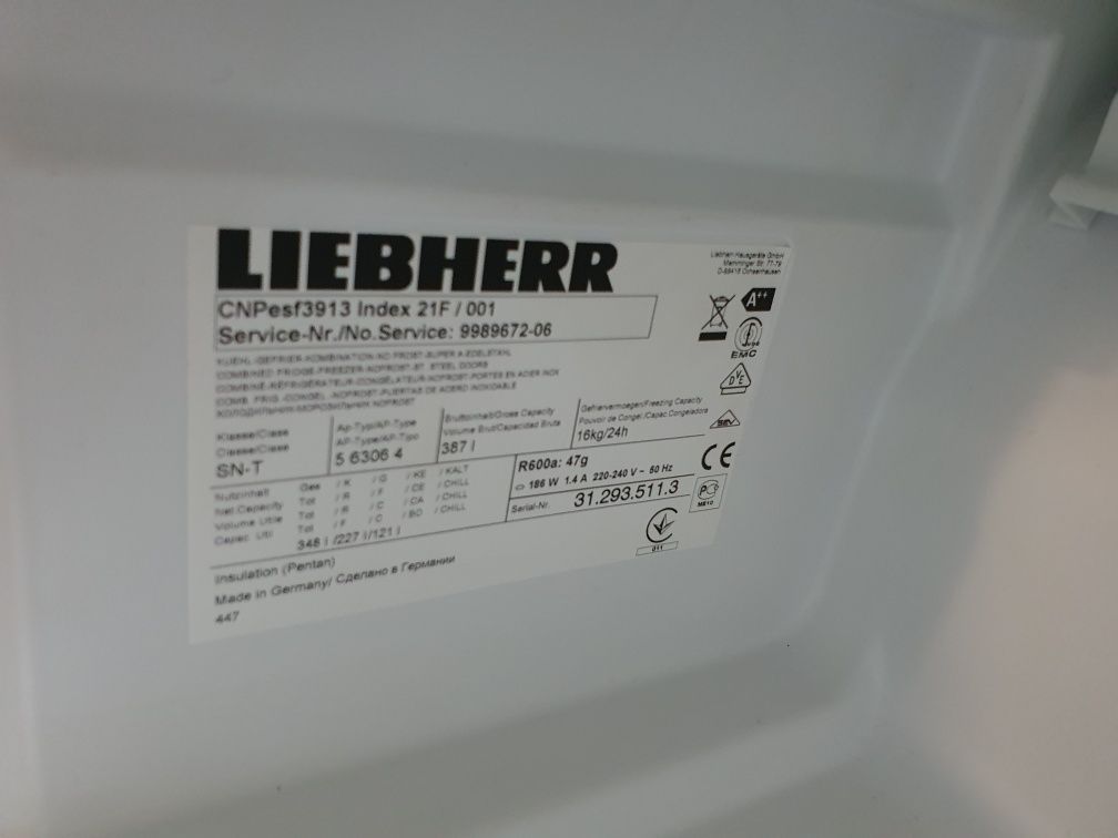 Холодильник  Liebherr CNPesF 3913 Идеал 2м. noFrost, led, PowerCooling