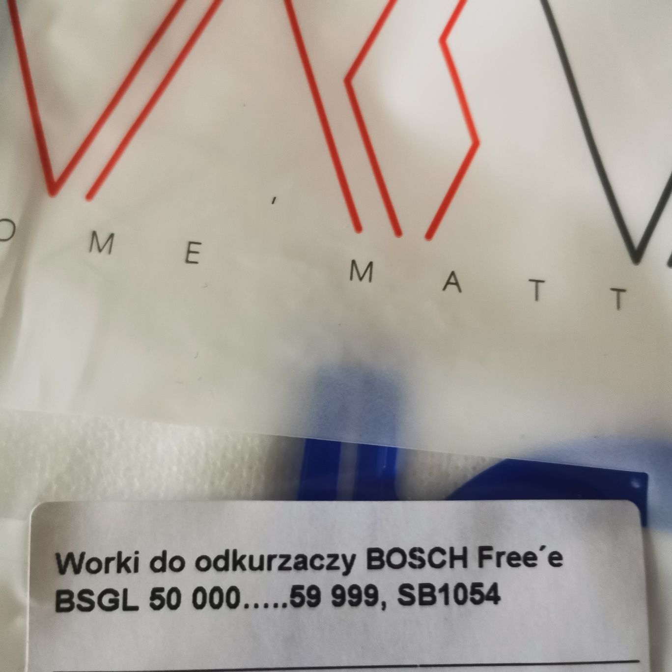 Worki i filtry do odkurzacza Bosh free 11 sztuk