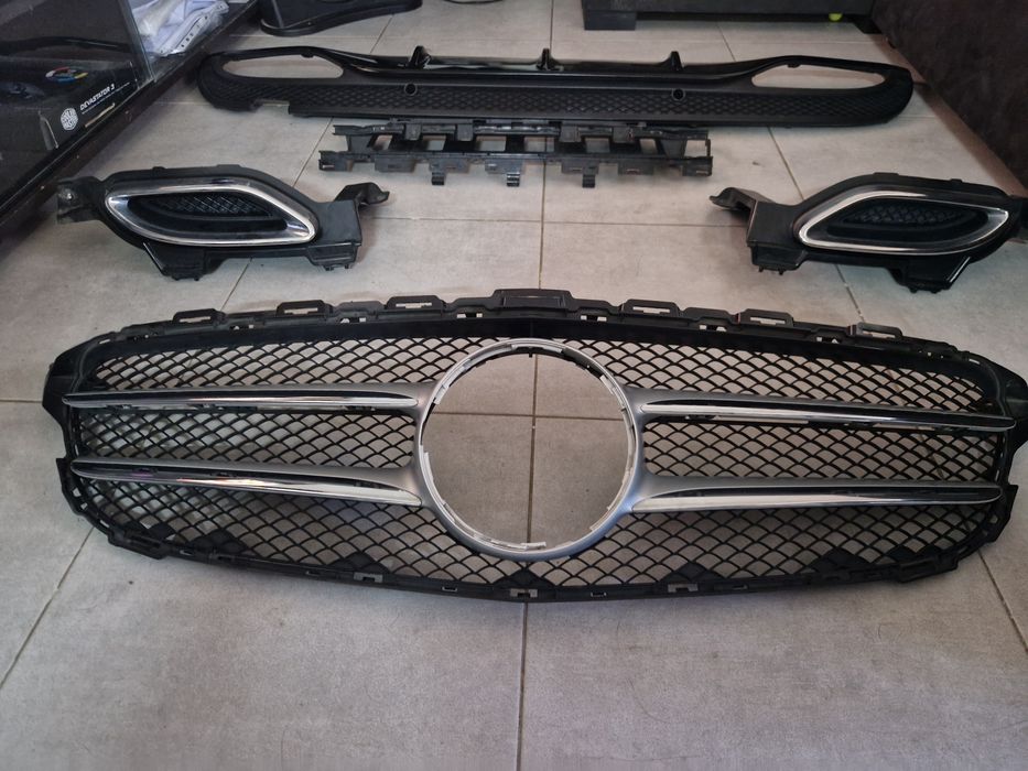 Grelha e Difusor + Ponteiras mercedes AMG line w205 S205