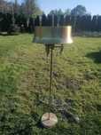 Złota mosiężns lampa stojąca
