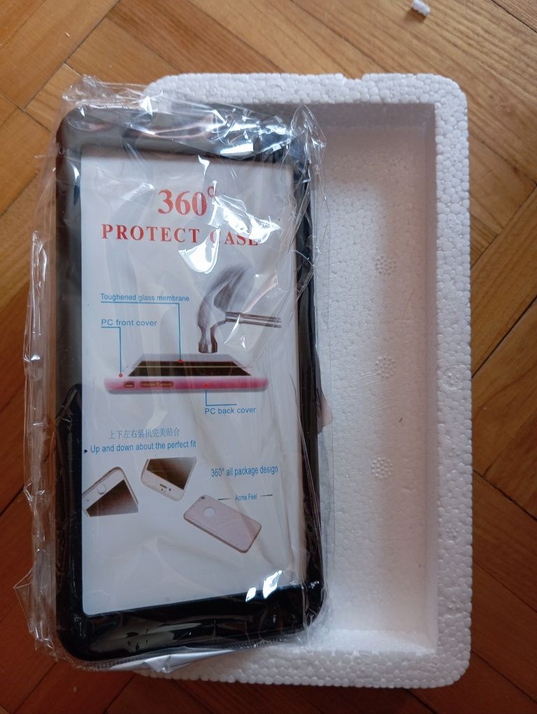 Etui case obudowa 360° z pełną pokrywą ze szkła Xiaomi Redmi 6A