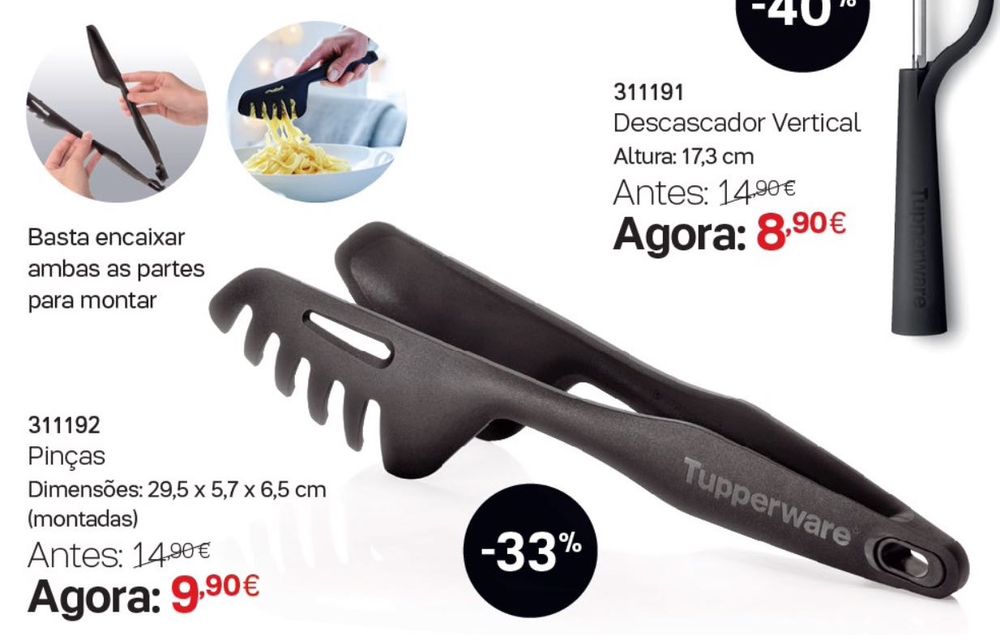 Pinças Tupperware