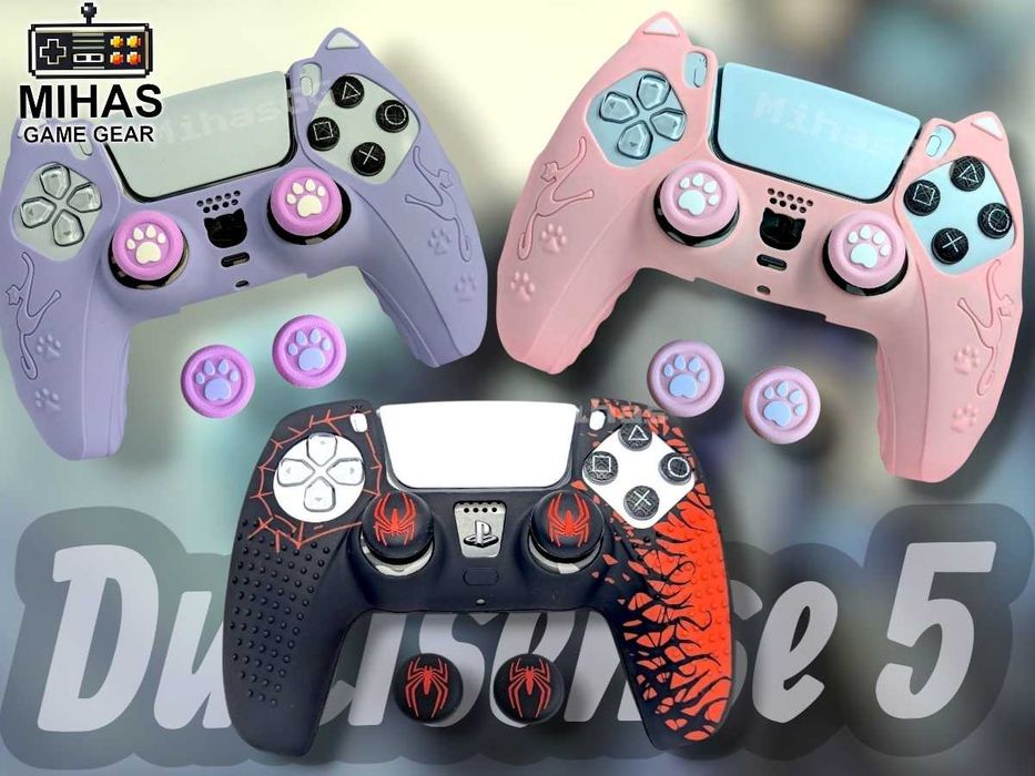 Чохол для PS5 Dualsense | чохли на геймпад PlayStation 5 Spider, Kitty