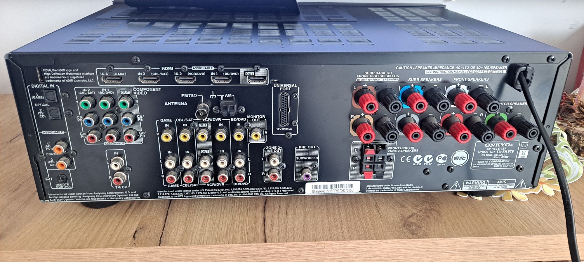 Amplituner Onkyo tx sr 578