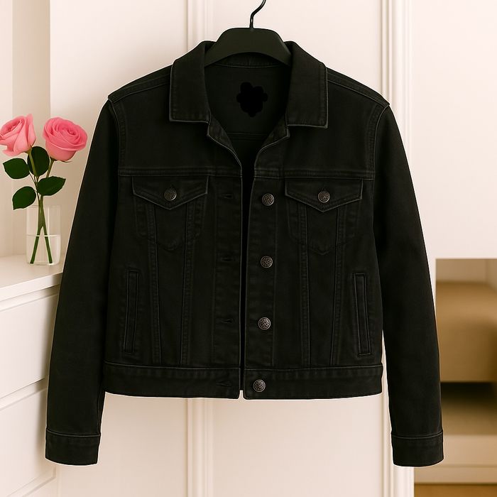 Kurtka jeansowa czarna S