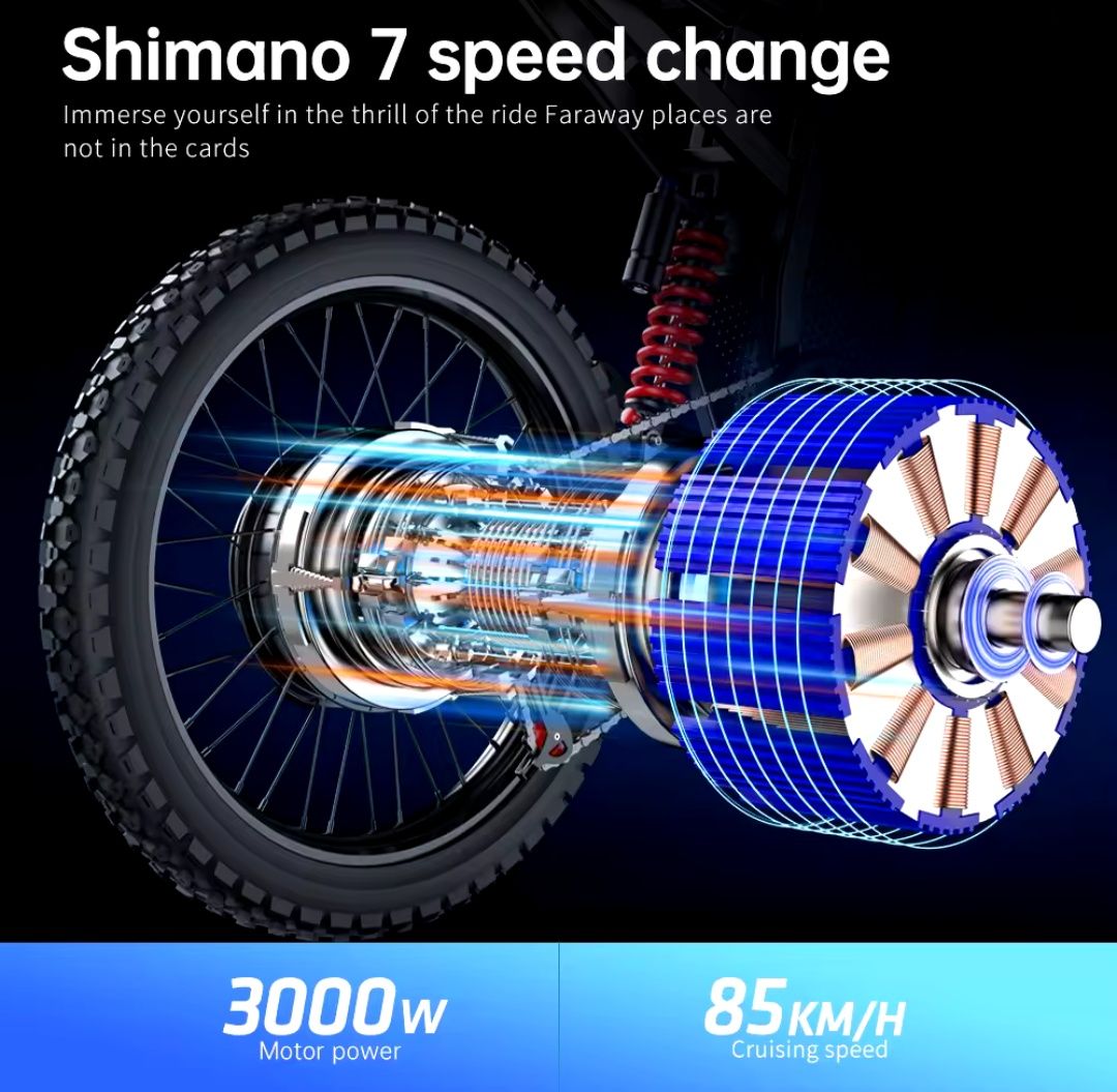 Продам  потужний електровелосипед X21 MAX 3000w 60v 30Ah