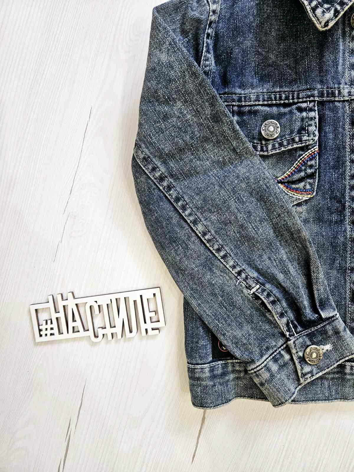 Куртка джинсова дитяча 104-110см, 4-5років, вітрівка дитяча