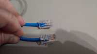 Мережевий кабель для інтернету синій. Довжина: 57 см.