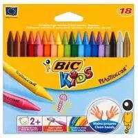 Kredki świecowe Plastidecor Pudełko 18 sztuk. BIC. Nowy Produkt