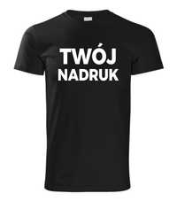 Koszulka T-shirt z Twoim nadrukiem, koszulka firmowa, prezent