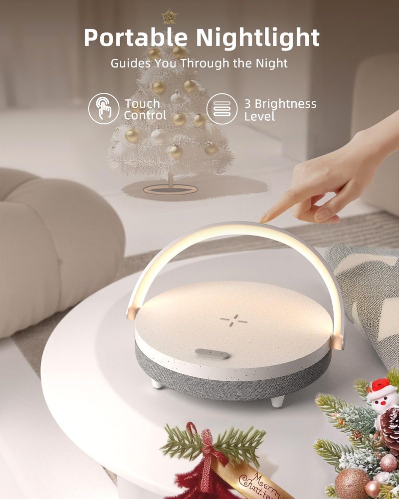Lampka biurkowa led głośnik ładowarka A13