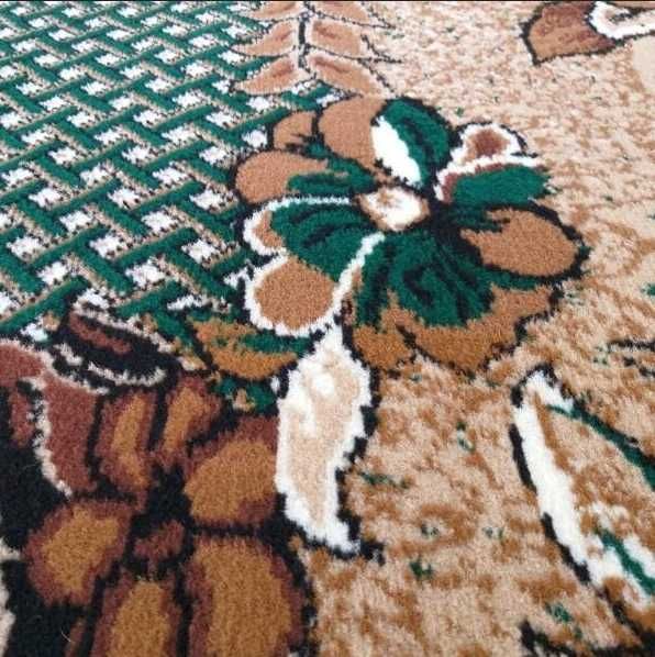 Dywan Tradycyjny w Kwiaty - Zielony 200x300 cm Prostokątny, Do Salonu