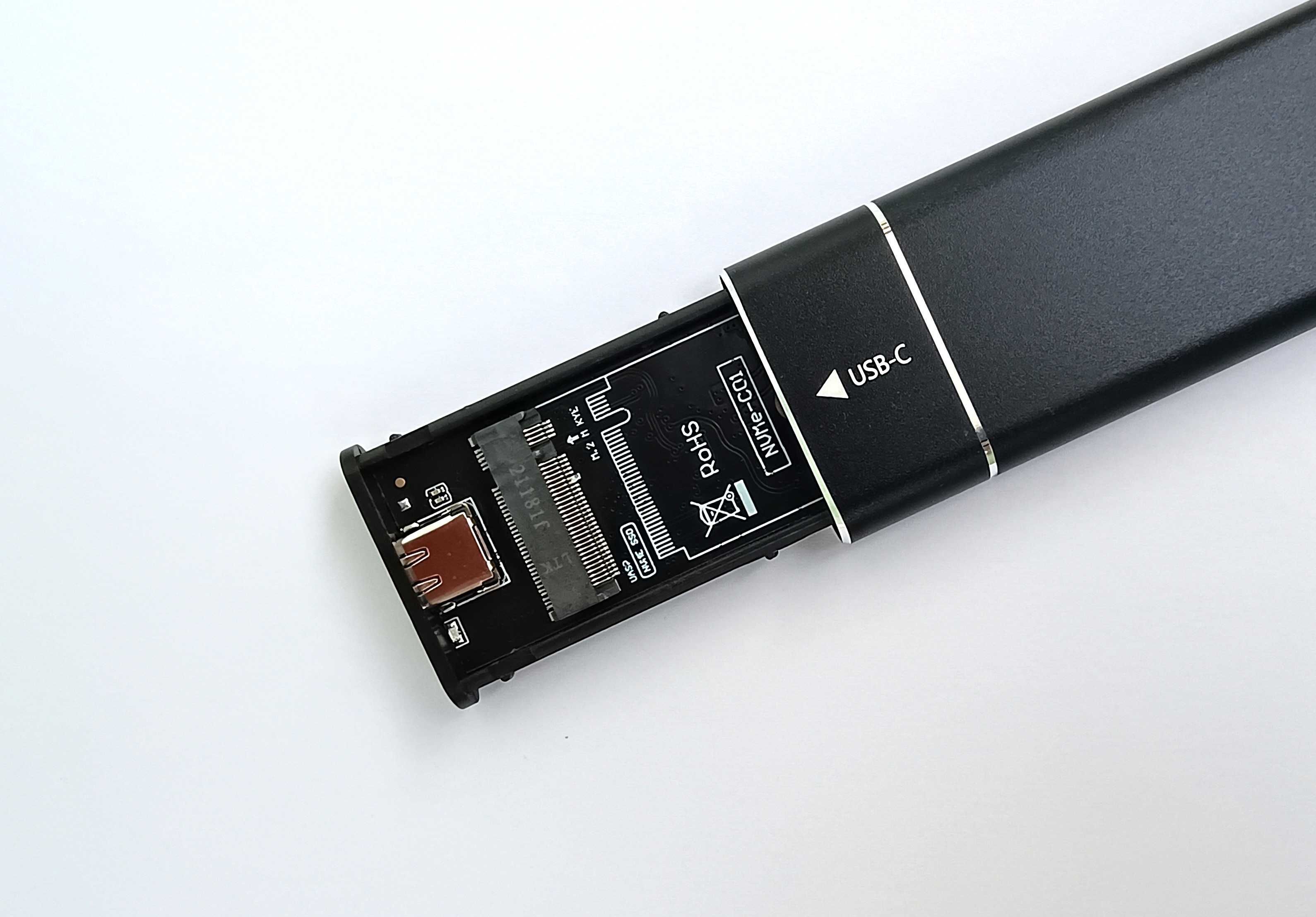 Карман для SSD M2 NVMe (USB3.1 - Type-C) PCI-e / M key / B+M key