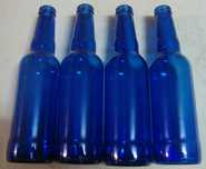 Garrafas azuis 0,33cl
