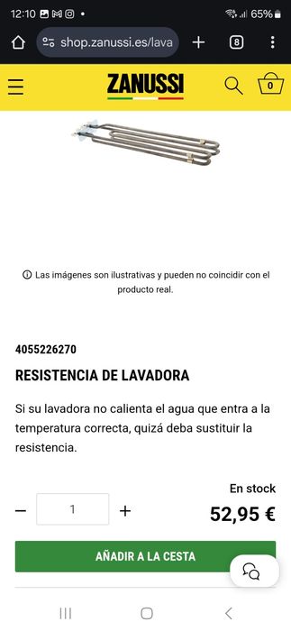 Vendo todas estas partes de lavadora zanussi