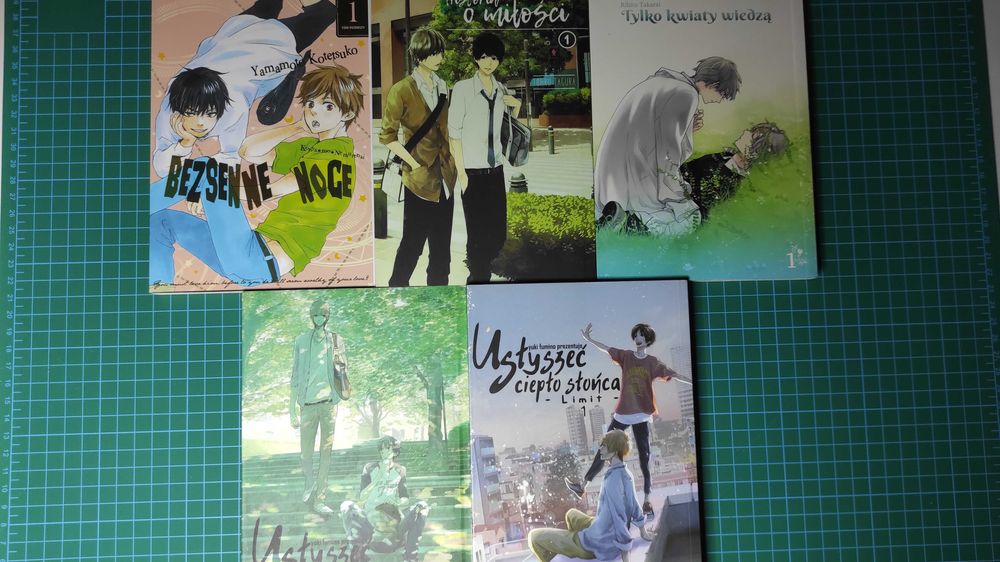 Zestaw pięciu mang boys love