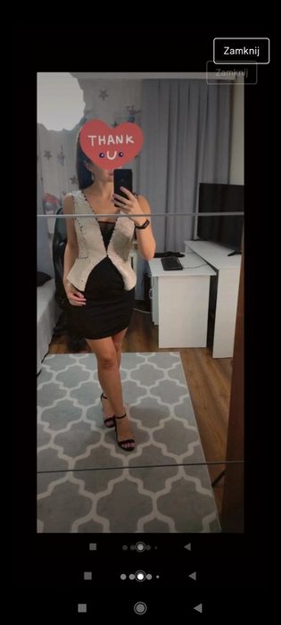 Śliczna sukienka na karnawał cekiny