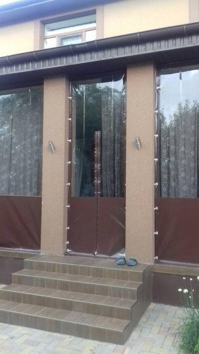 Прозорі штори ПВХ.Тенти.М'які вікна.Гнучкі вікна.Мягкие окна.