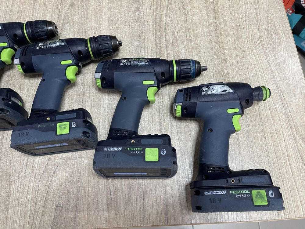 Festool T18+3, Festool C18 / безщіткові шуруповерти Фестул