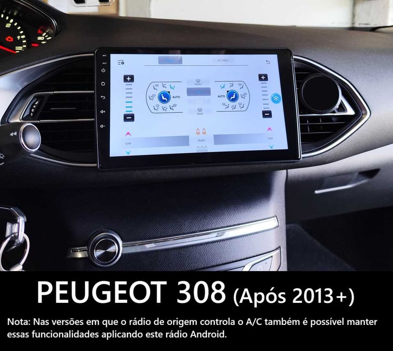 (NOVO) Rádio 2DIN 9" [4+64GB] • PEUGEOT 308 / RCZ • Android