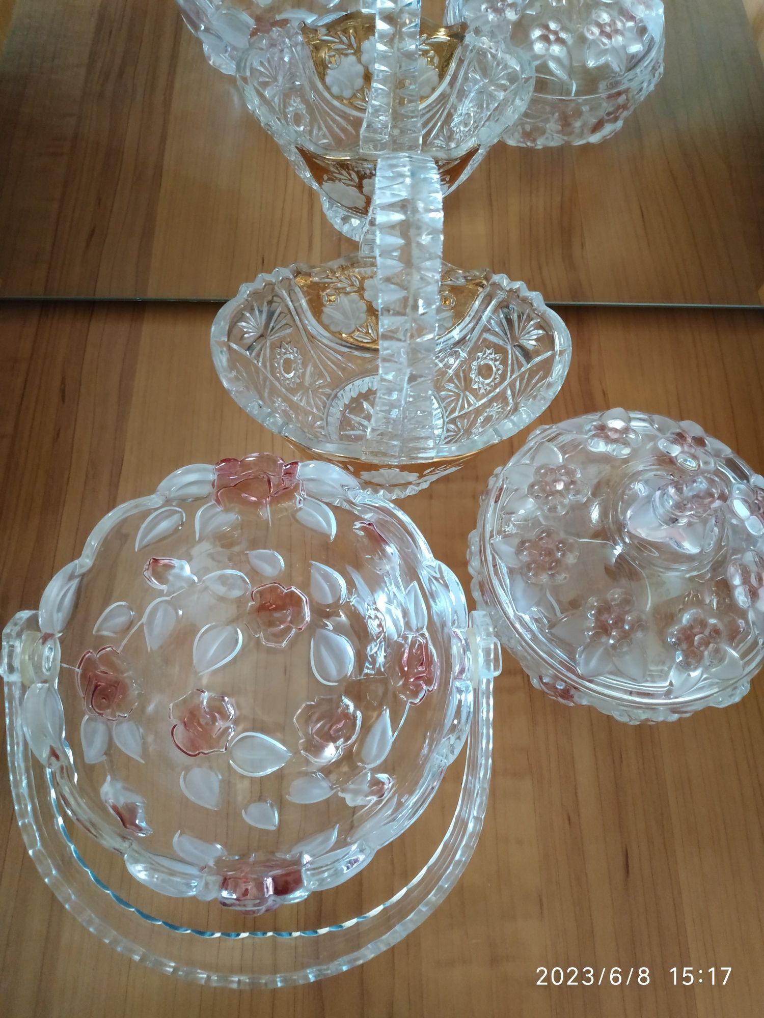 Конфетница Anna Hutte, вазы для конфет Walther-Glas