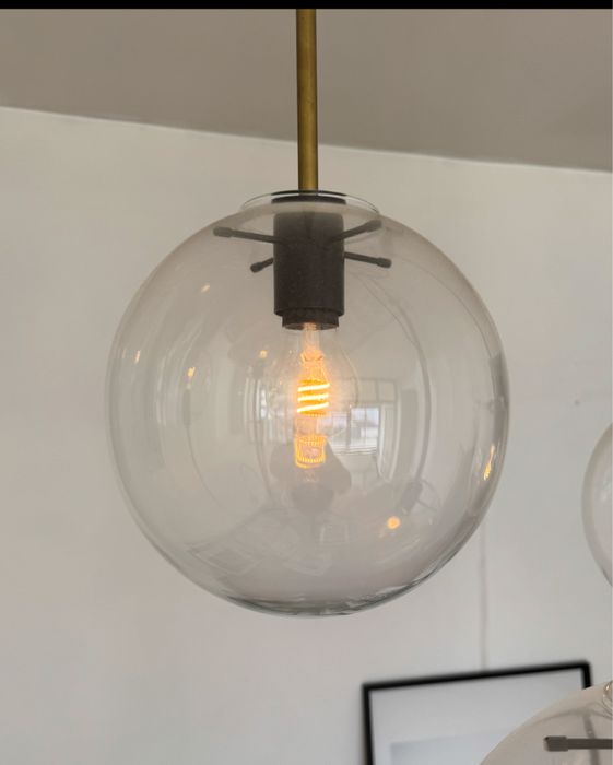 Candeeiro de teto vintage em forma de bola