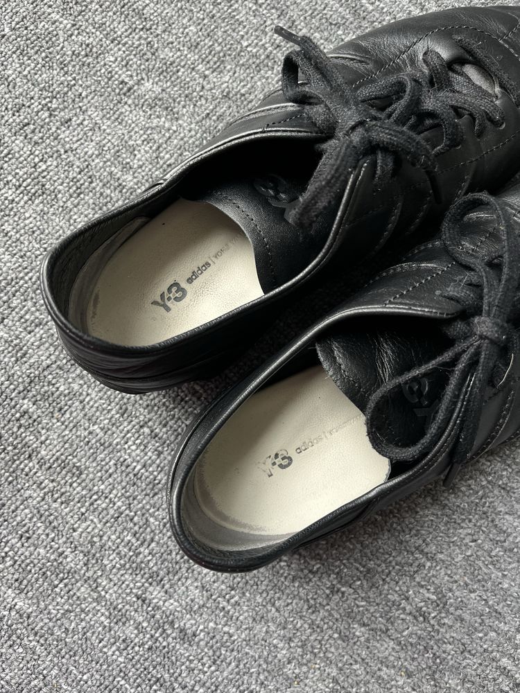 Adidas sneakersy czarne y3 yohji yamamoto 04/24 Y-3 country skorzane