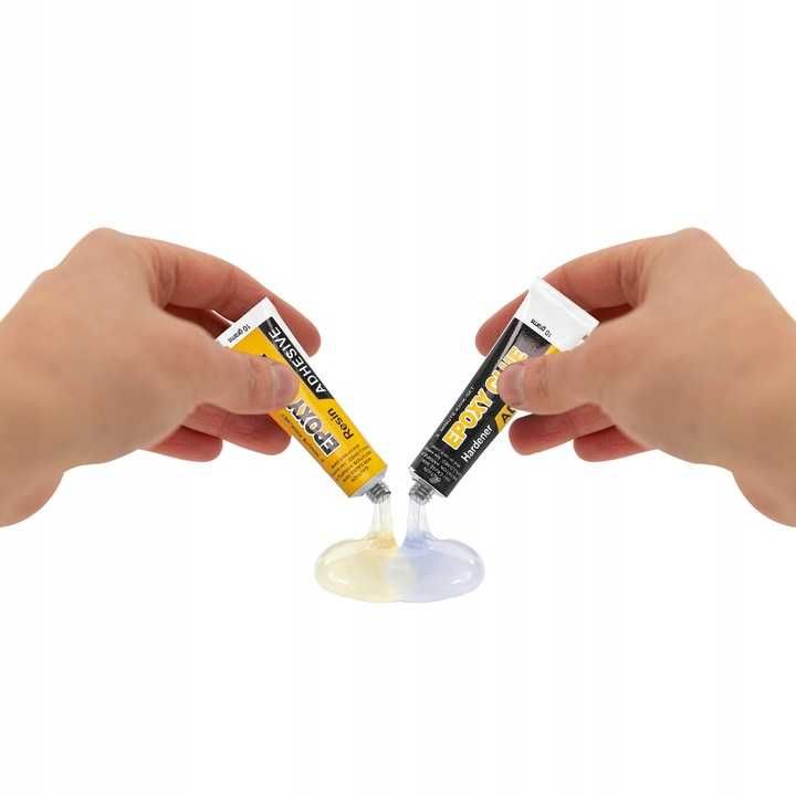 DWUSKŁADNIKOWY Klej Epoksydowy MOCNY Uniwersalny Szybki 2 x 10 ml