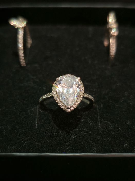 Anel de prata pandora com zicórnias