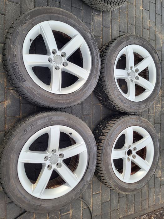 Alufelgi 5x112 17' opony zimowe Toyo 225/55/17 8mn