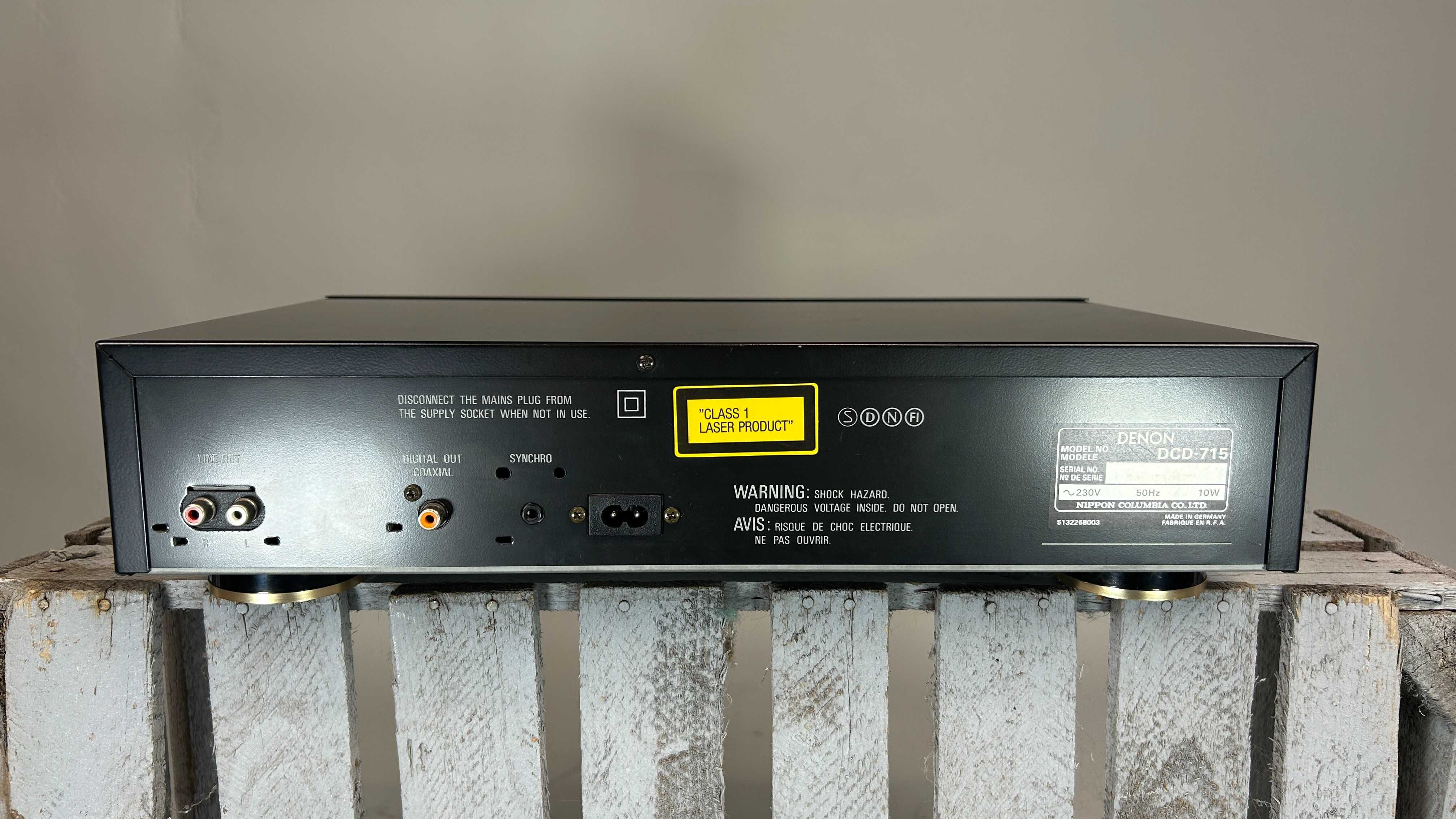 Denon DCD‑715 + oryginalny pilot RC‑241 - odtwarzacz CD