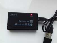 Czytnik kart 6w1, microSD, MMC, SD, XD, CF, MS Duo, M2, USB, NOWY czar