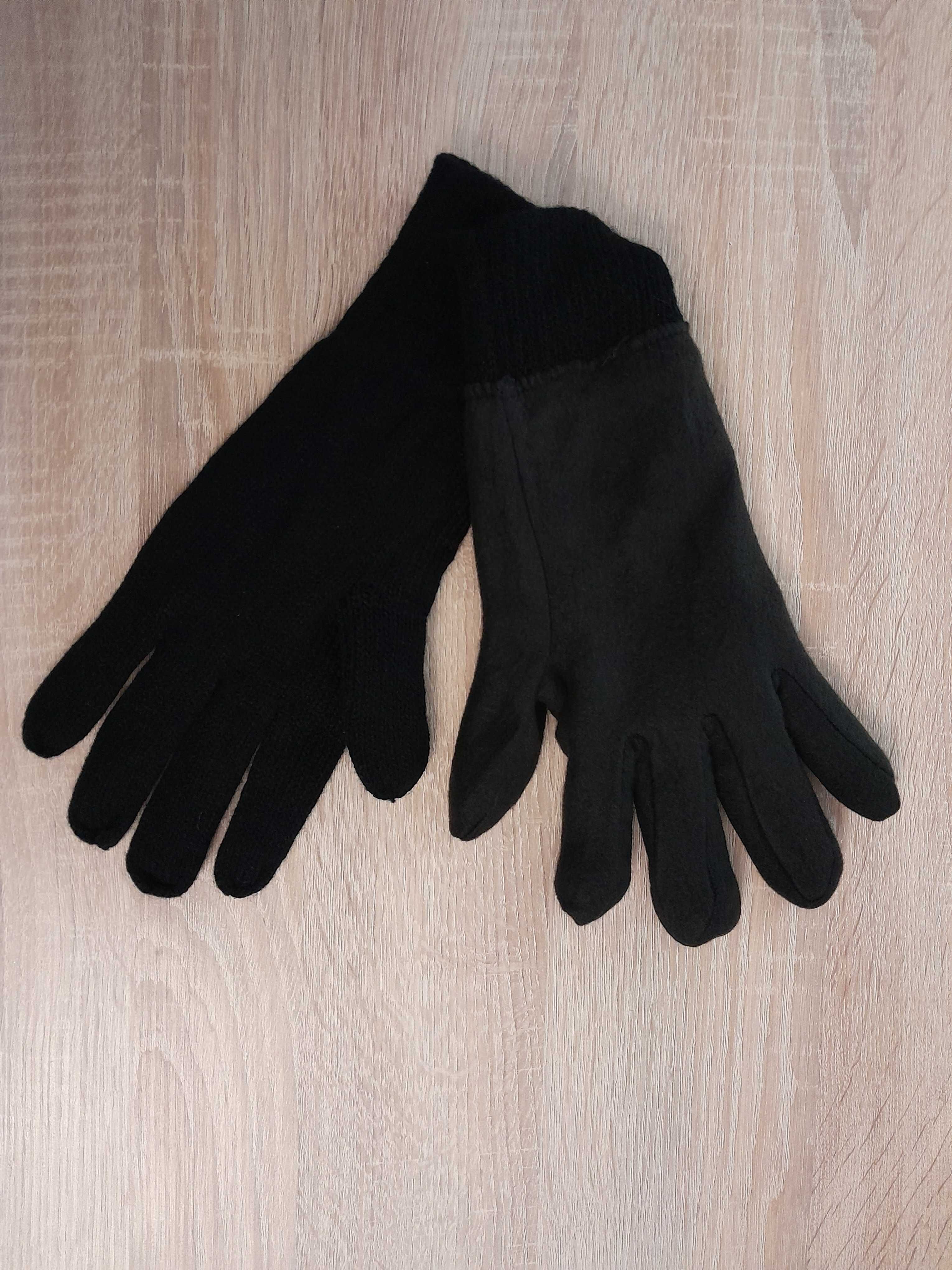 Nowe rękawiczki z dzianiny Thermolate _Kolor czarny, ciepłe, XXL