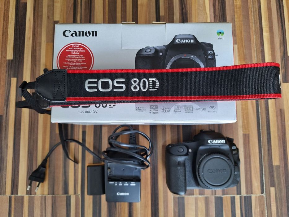 Canon 80d body + bateria + ładowarka