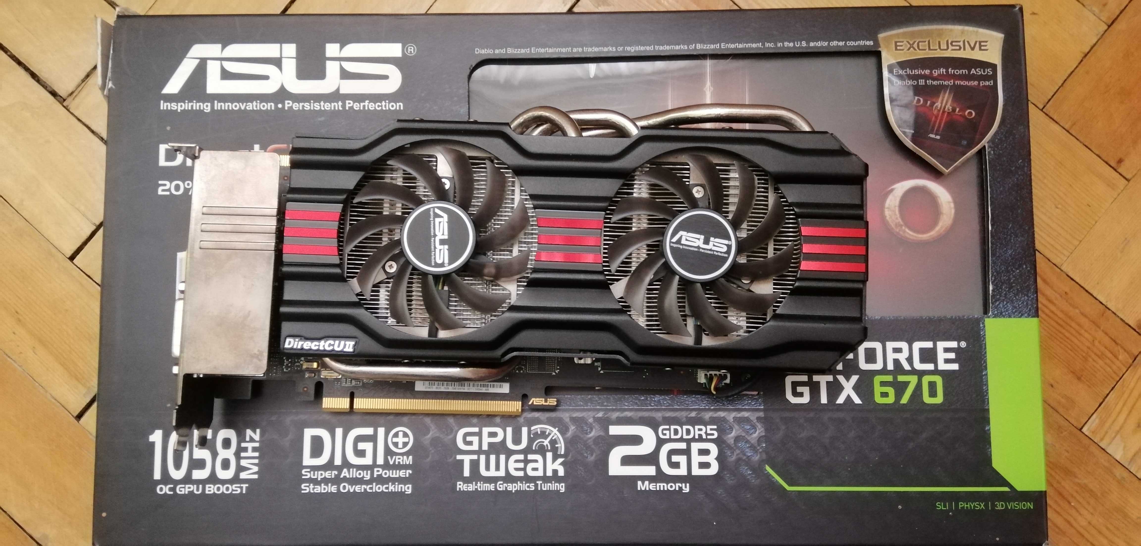 ASUS GTX 670 DirectCU II OC 2GD5