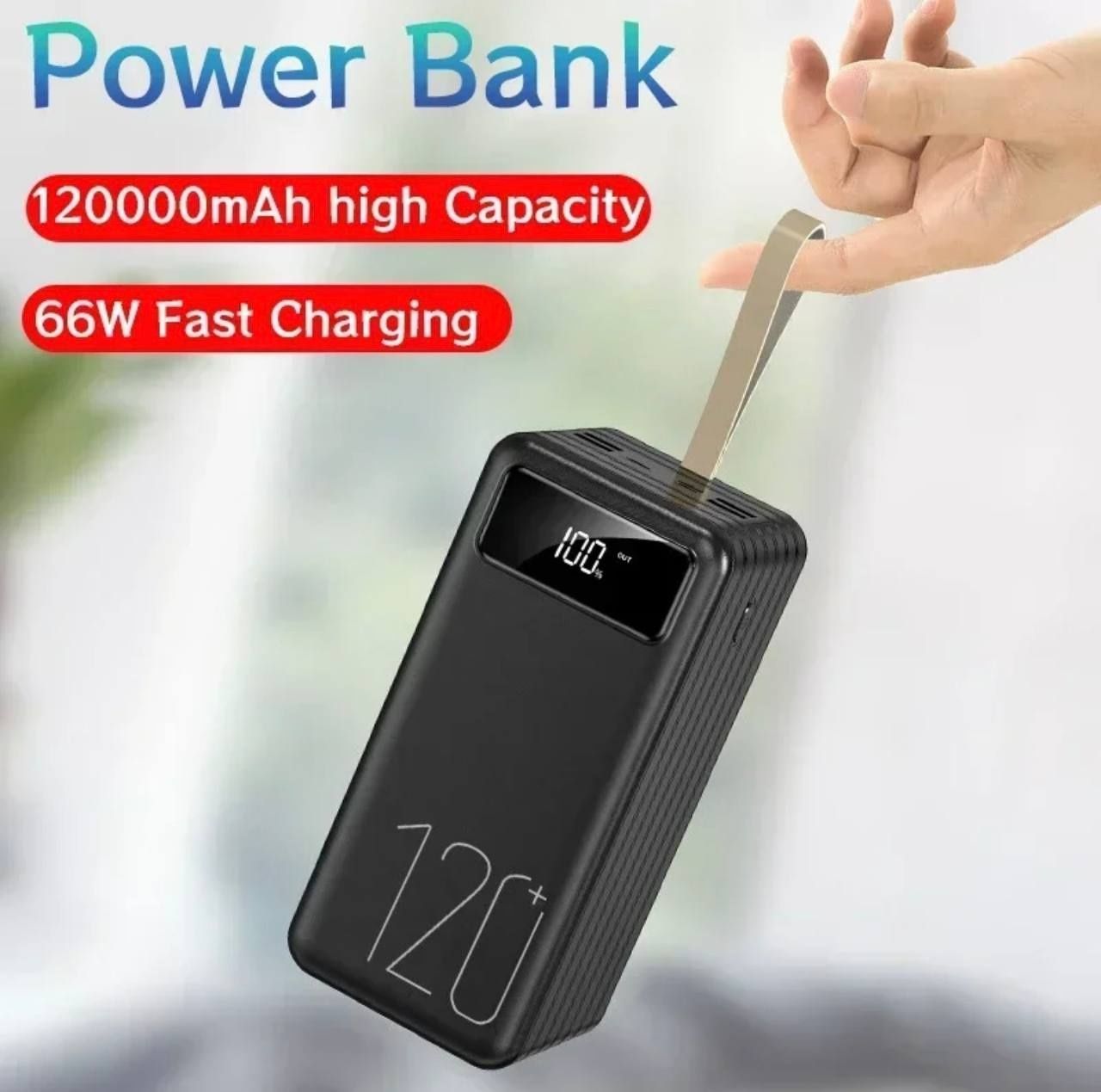 Pawer Bank 

- Lightning, Micro-USB, USB Type-S

- Ємність акумул