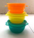 Conjunto de 3 Tupperwares