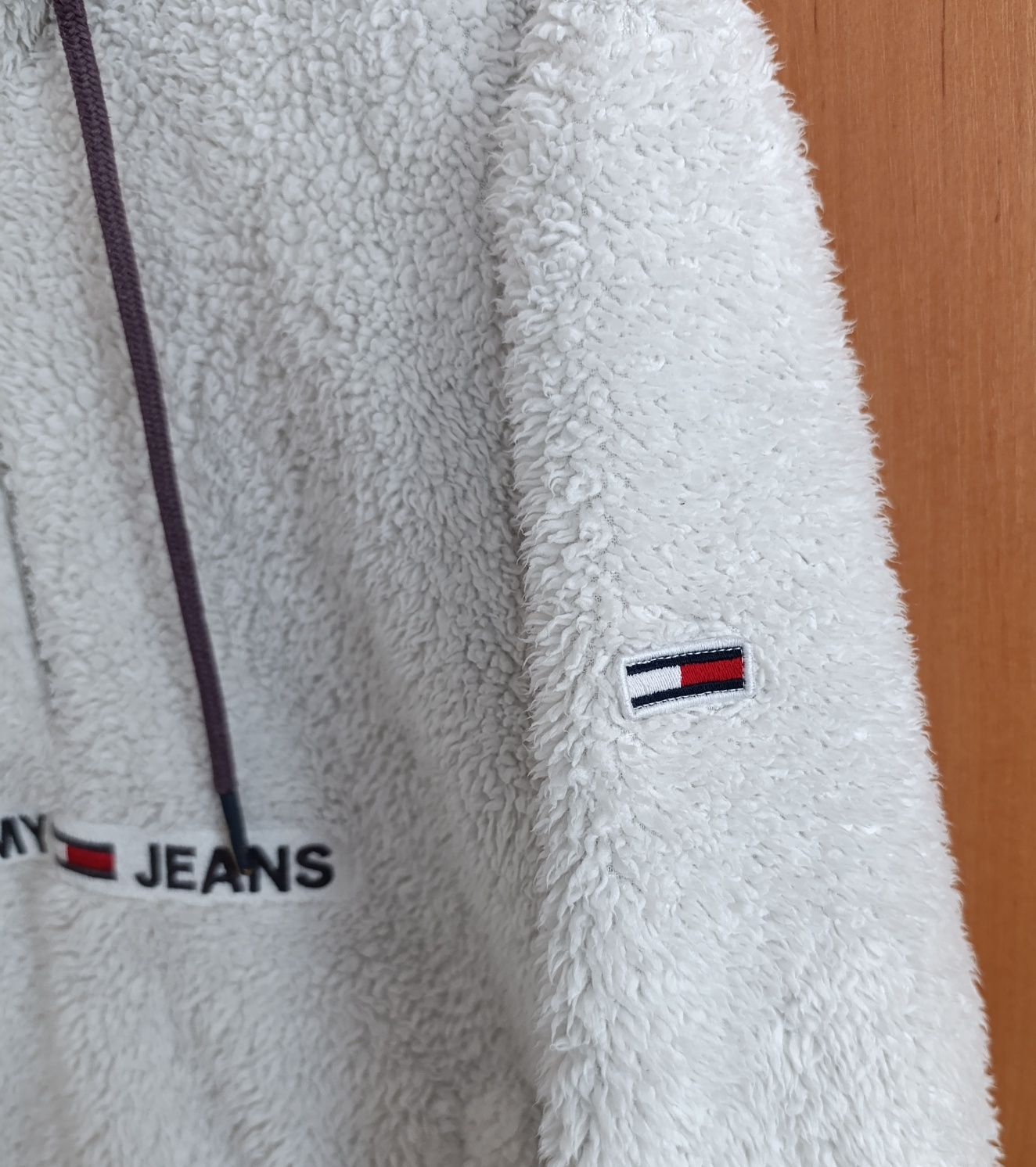 Худі жіноче оверсайз Tommy Hilfiger оригінал шерпа тедді
