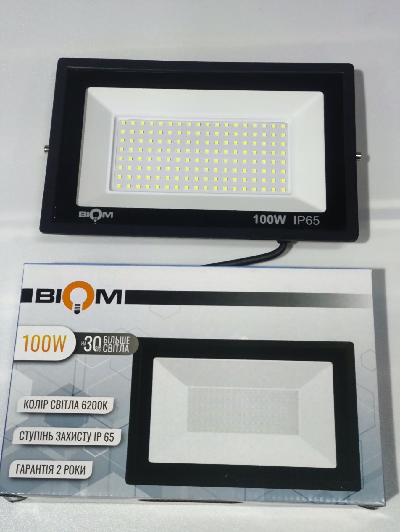 Світлодіодний LED прожектор BIOM S6 100/150/200W, IP 65, гарантія 2 р.