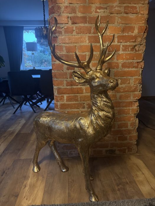 Duża figura ozdobna świąteczna - Renifer