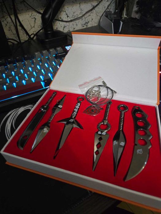 Naruto набір кунаїв і мечів брелків, метал RESTEQ